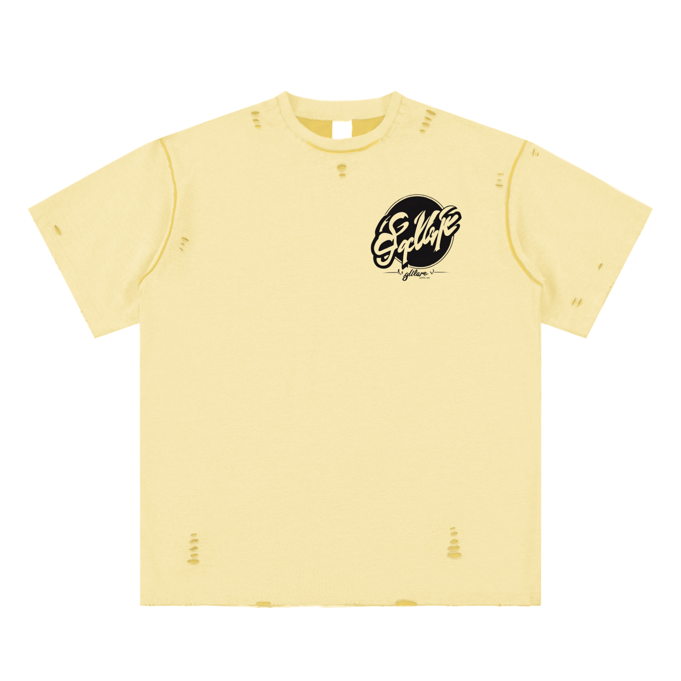 Hand-frayed Reversible T-shirt