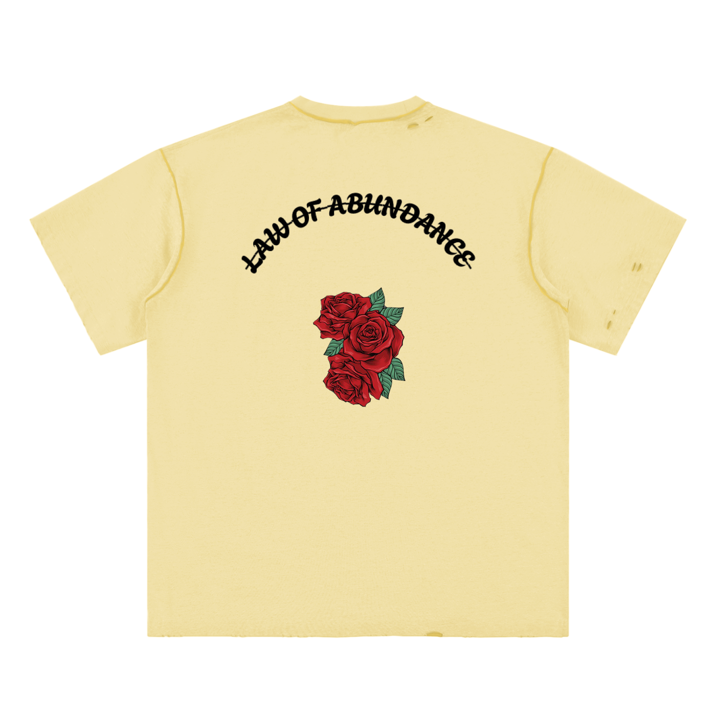 Hand-frayed Reversible T-shirt