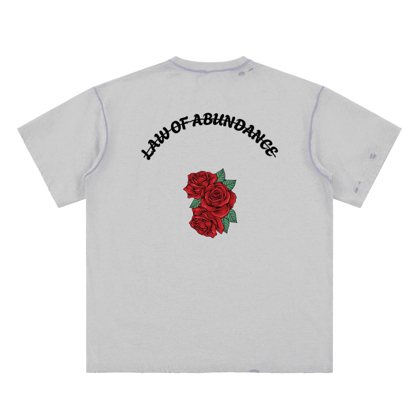 Hand-frayed Reversible T-shirt