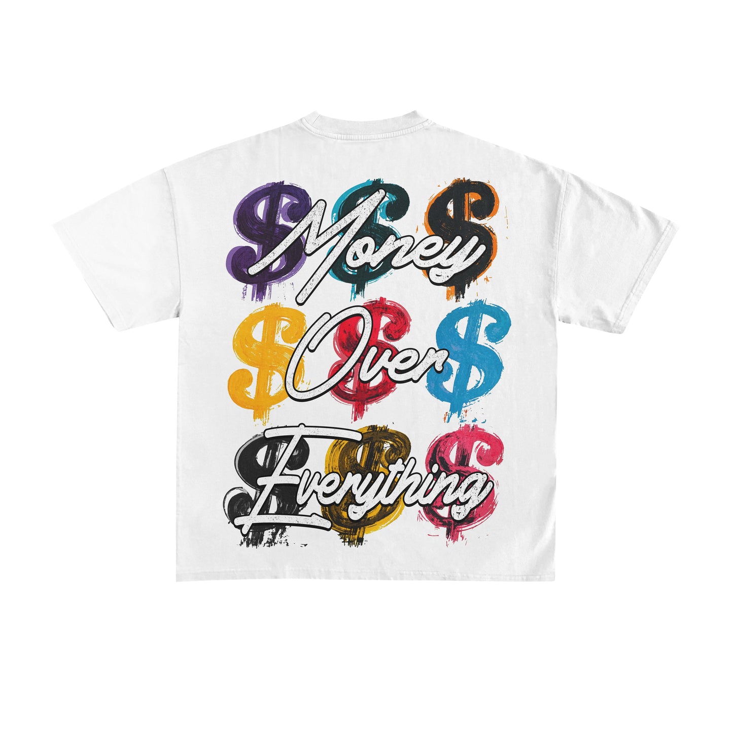 Billionaire Hustle Dollar Sign Grid T-Shirt