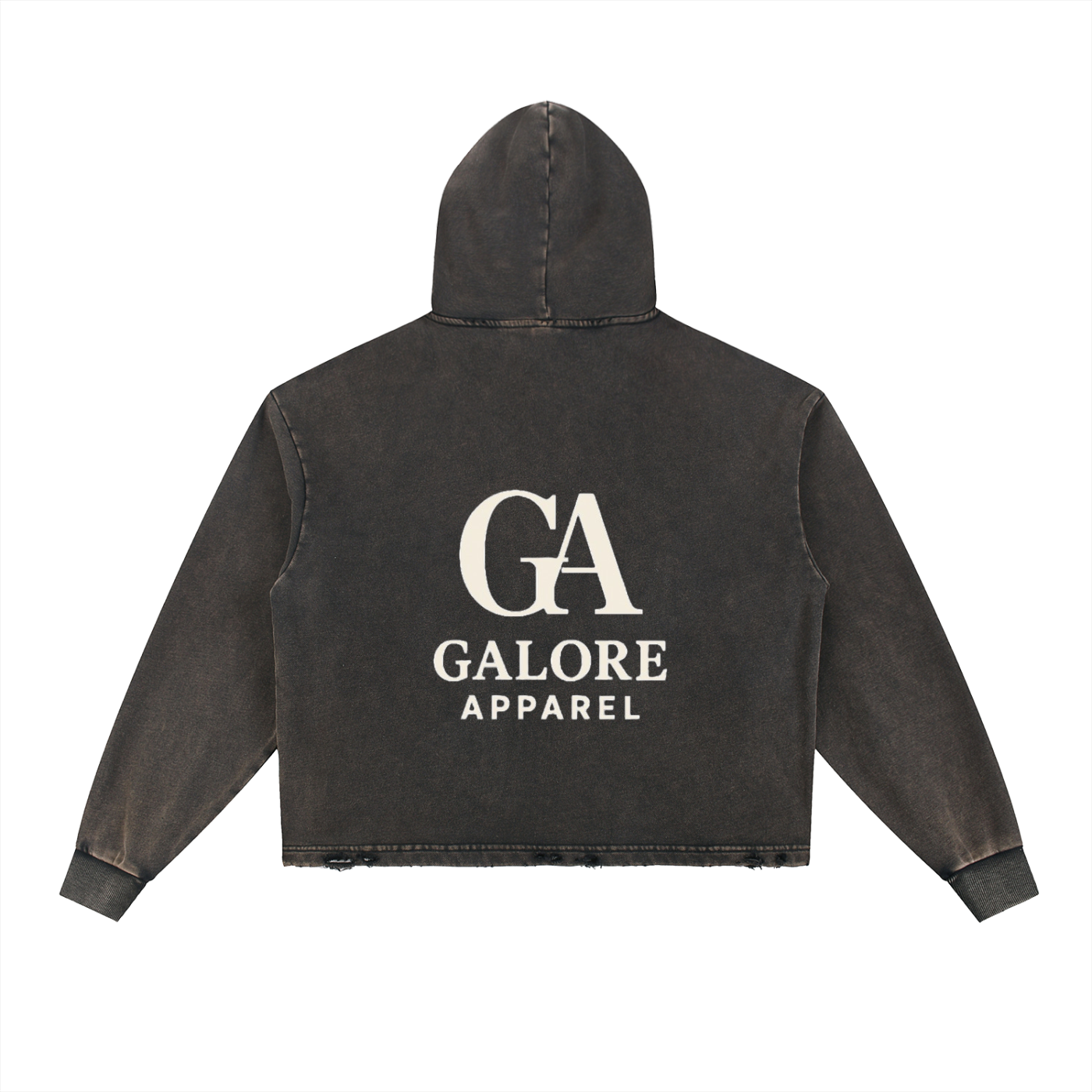 Stand Out Vintage Washed Frayed-Hem Hoodie