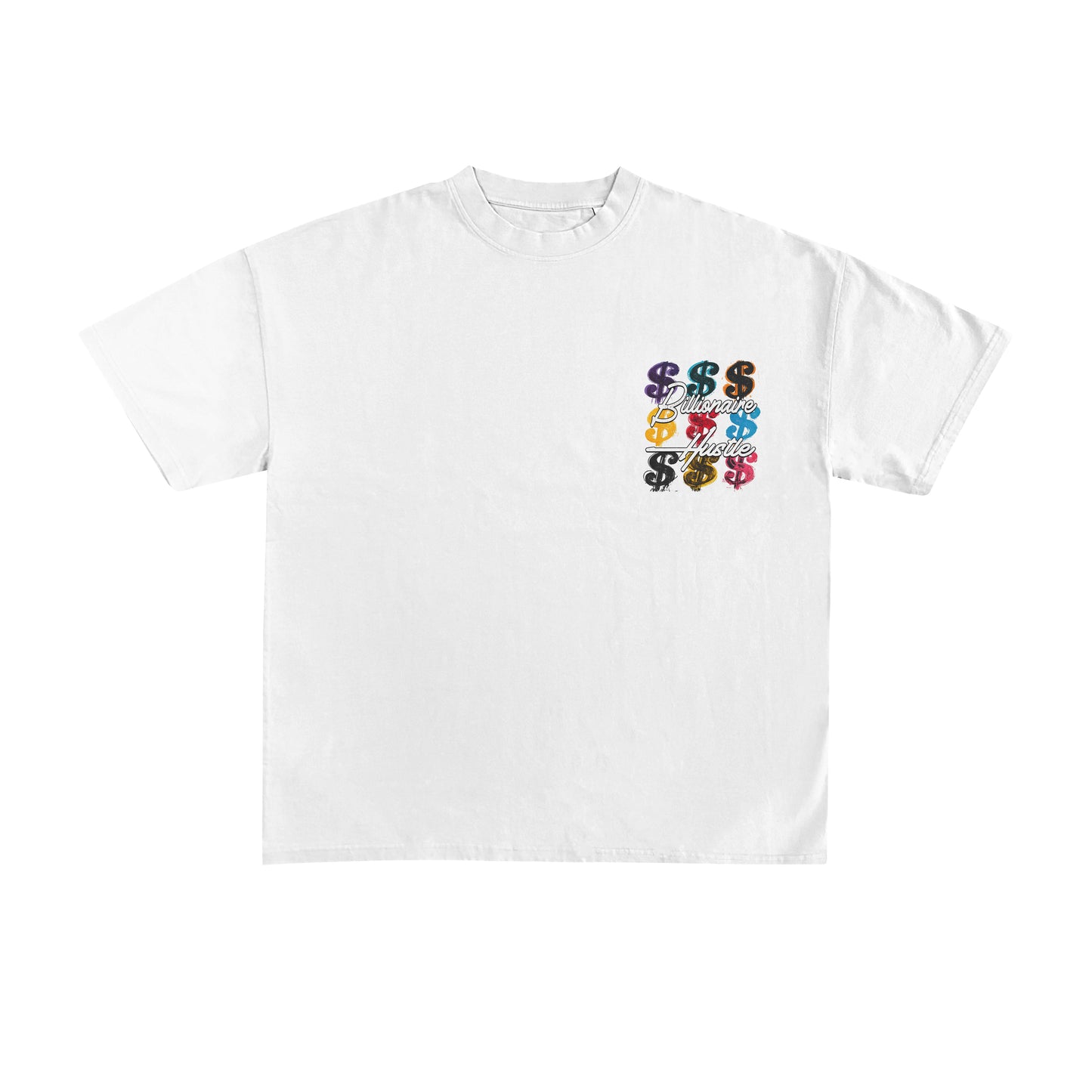 Billionaire Hustle Dollar Sign Grid T-Shirt