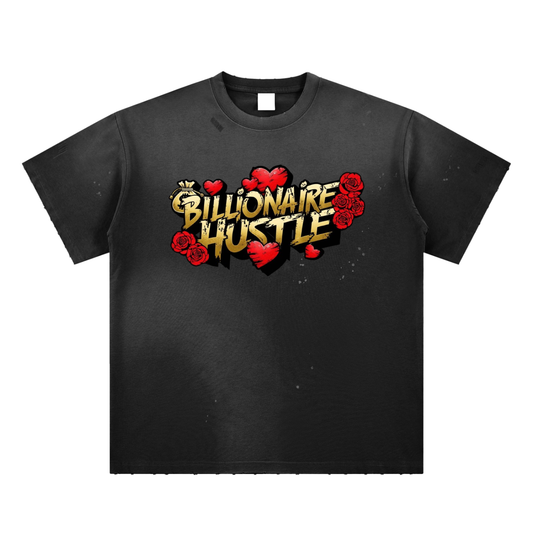Hand-Frayed Sunfade Paint Splatter T-Shirt