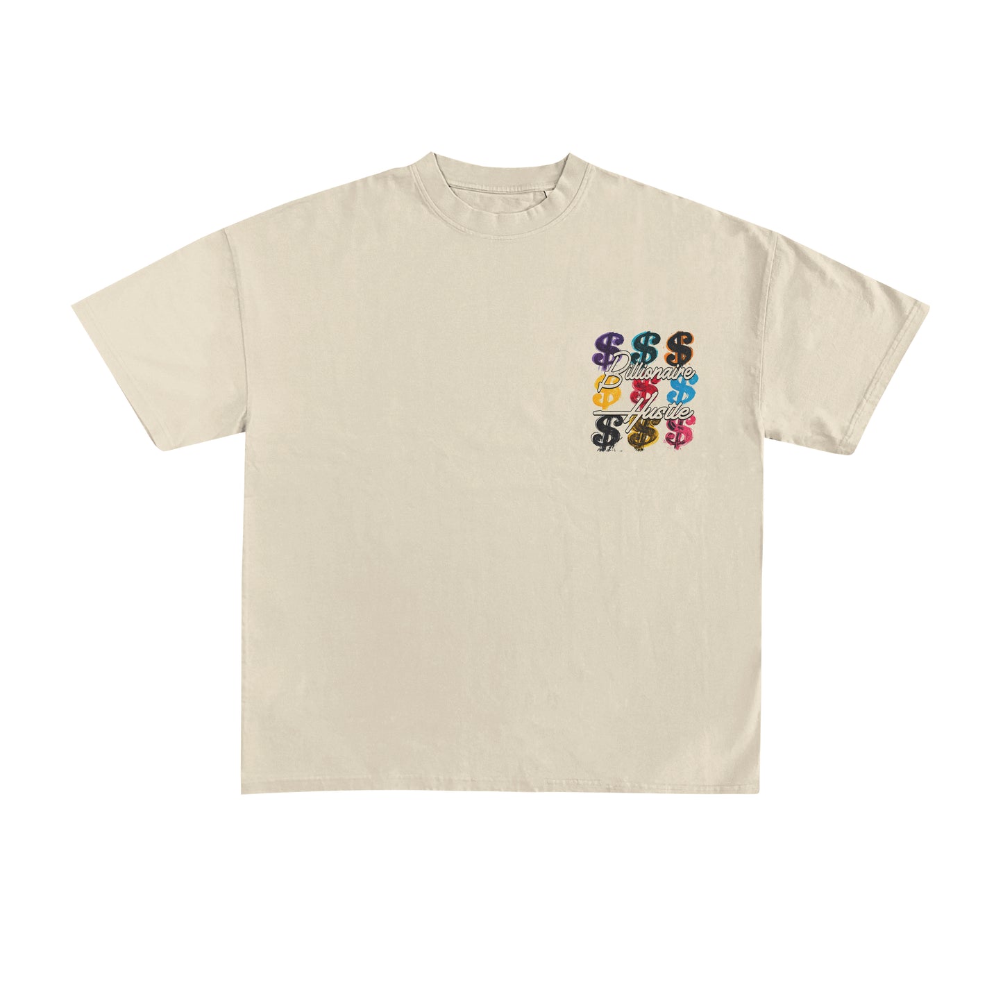 Billionaire Hustle Dollar Sign Grid T-Shirt