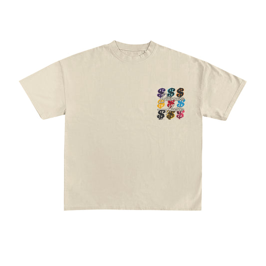 Billionaire Hustle Dollar Sign Grid T-Shirt