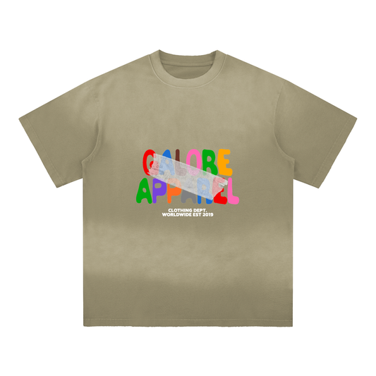 Sun Fade Hand-Frayed Cotton T-Shirt