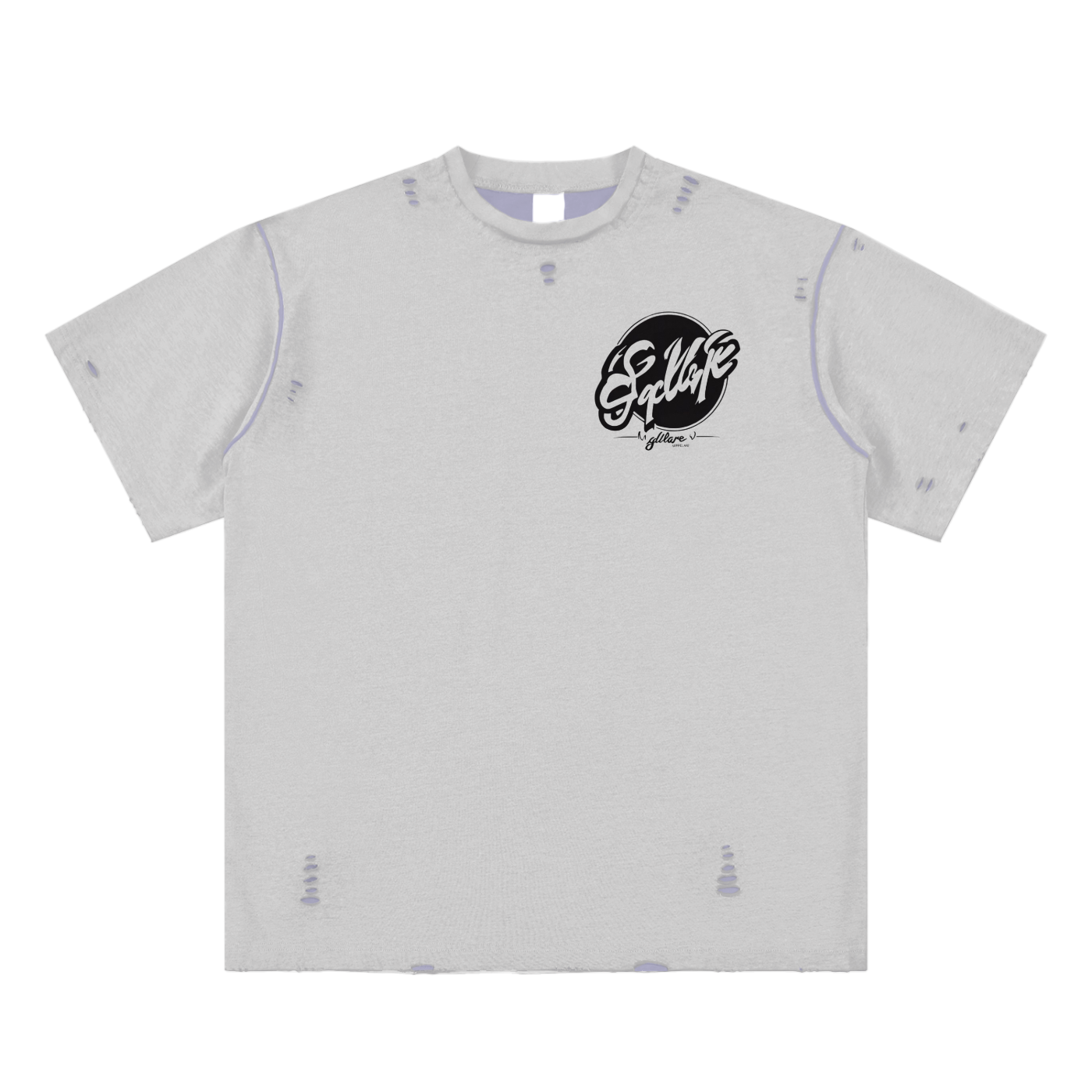 Hand-frayed Reversible T-shirt