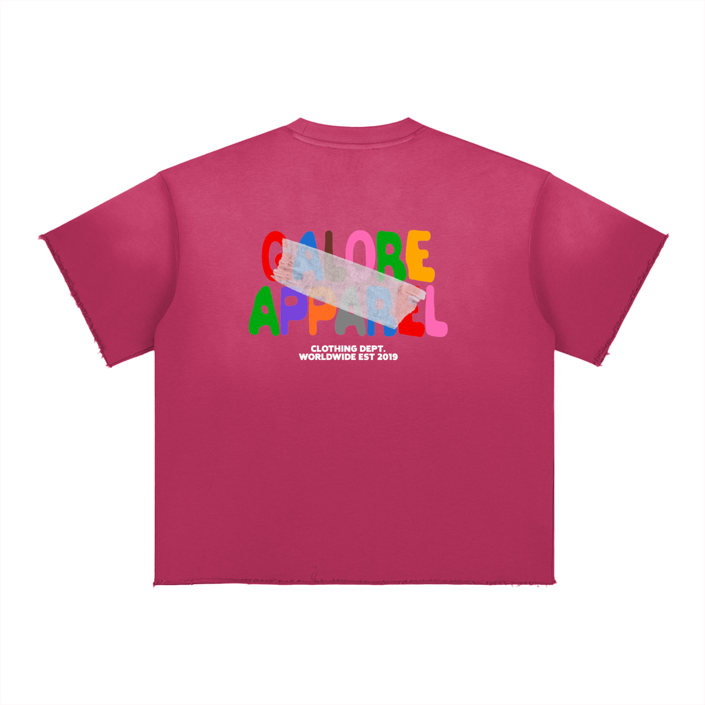 Sun Fade Raw Edge T-Shirt