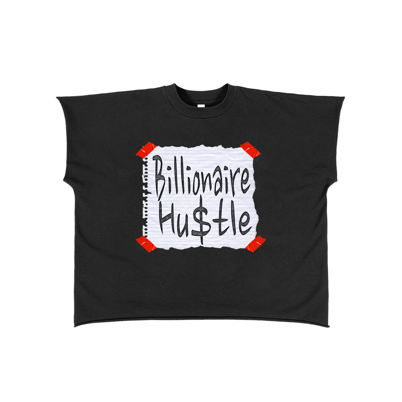Raw Edge Boxy Non-Shrink T-Shirt